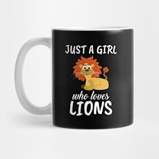 Just A Girl Who Loves Lions Mug